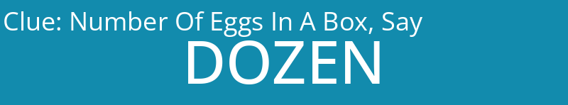 Number Of Eggs In A Box, Say