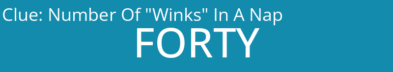 Number Of "Winks" In A Nap