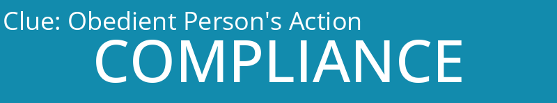 Obedient Person's Action