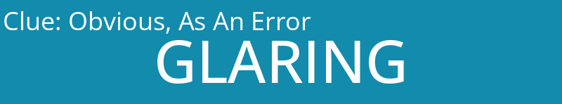 Obvious, As An Error