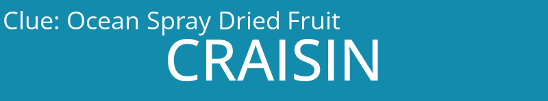 Ocean Spray Dried Fruit