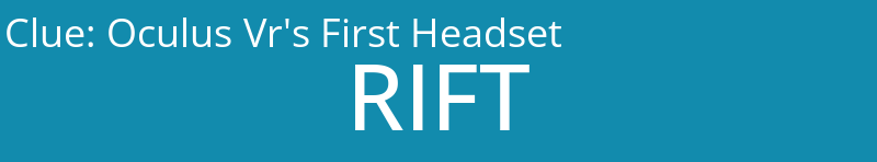 Oculus Vr's First Headset