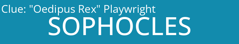 "Oedipus Rex" Playwright