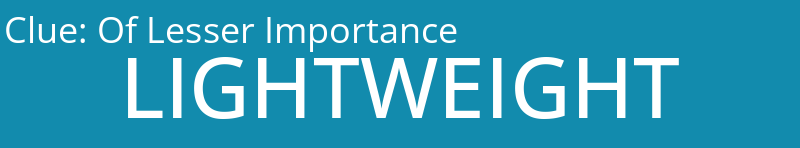 Of Lesser Importance