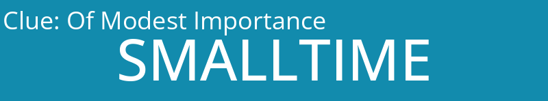 Of Modest Importance