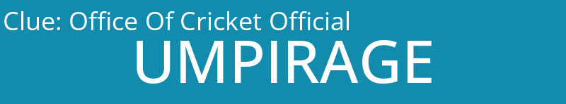 Office Of Cricket Official