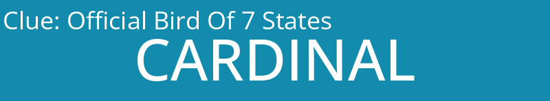 Official Bird Of 7 States