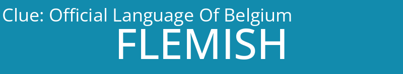 Official Language Of Belgium