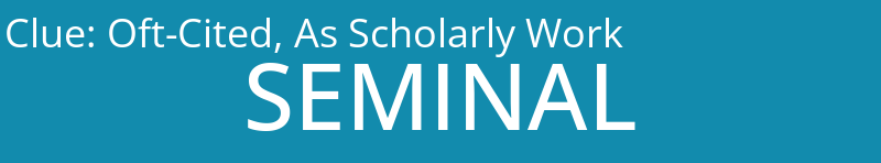 Oft-Cited, As Scholarly Work