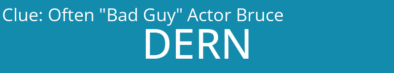 Often "Bad Guy" Actor Bruce