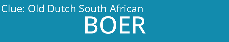 Old Dutch South African