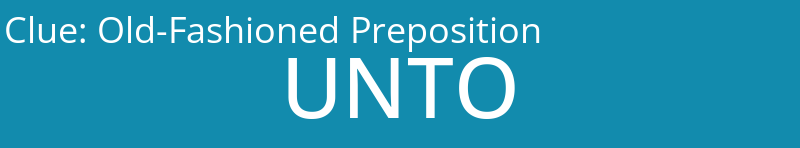 Old-Fashioned Preposition
