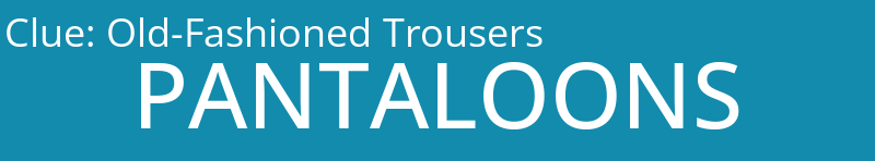 Old-Fashioned Trousers