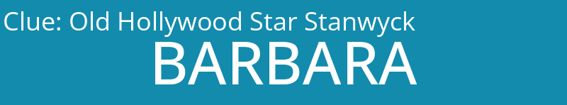 Old Hollywood Star Stanwyck