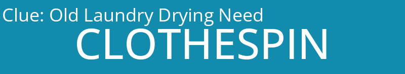 Old Laundry Drying Need