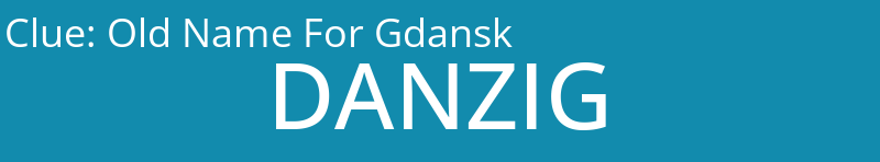 Old Name For Gdansk