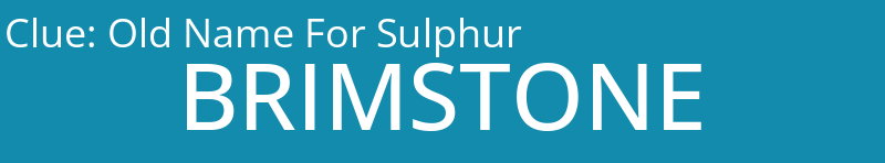 Old Name For Sulphur