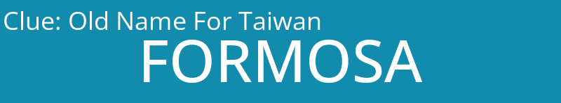 Old Name For Taiwan