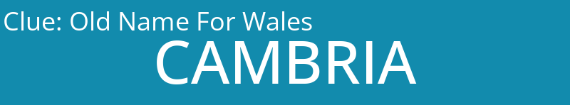 Old Name For Wales