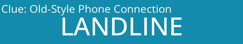 Old-Style Phone Connection