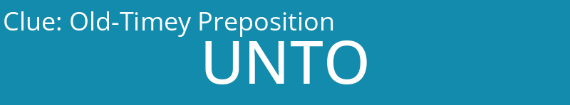 Old-Timey Preposition
