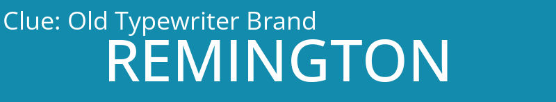 Old Typewriter Brand