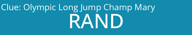 Olympic Long Jump Champ Mary