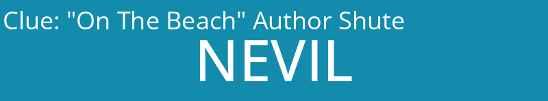 "On The Beach" Author Shute
