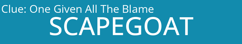 One Given All The Blame