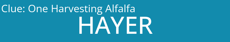 One Harvesting Alfalfa