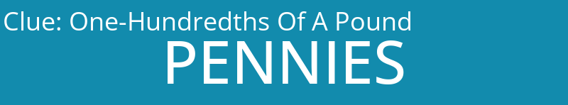 One-Hundredths Of A Pound