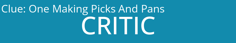 One Making Picks And Pans