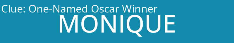 One-Named Oscar Winner