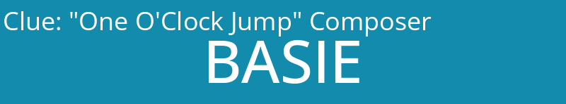 "One O'Clock Jump" Composer