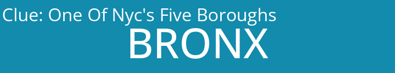 One Of Nyc's Five Boroughs