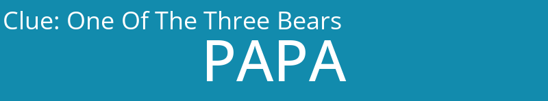 One Of The Three Bears