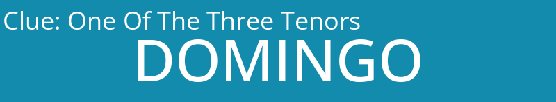 One Of The Three Tenors