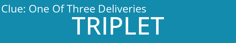 One Of Three Deliveries