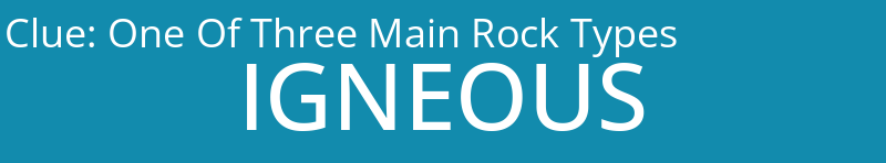 One Of Three Main Rock Types
