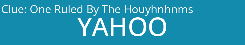 One Ruled By The Houyhnhnms