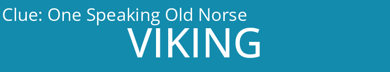 One Speaking Old Norse