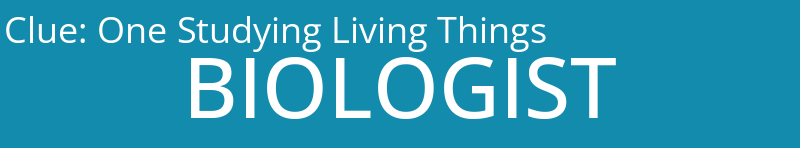 One Studying Living Things