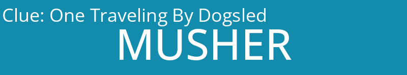 One Traveling By Dogsled
