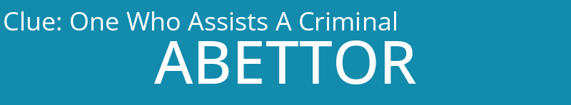 One Who Assists A Criminal