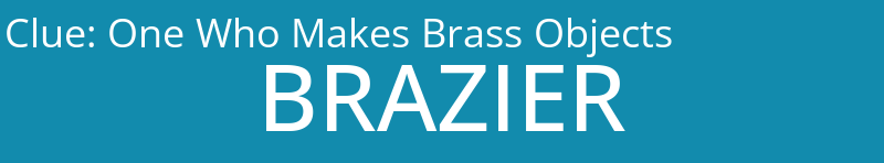 One Who Makes Brass Objects