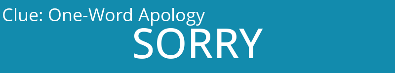 One-Word Apology