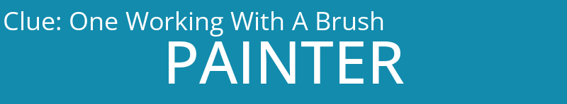 One Working With A Brush