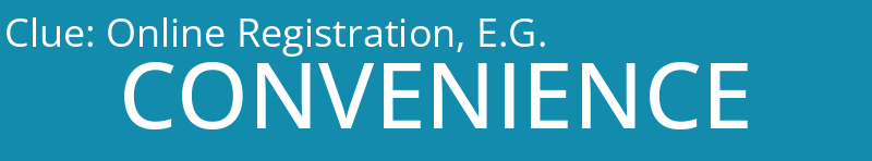 Online Registration, E.G.