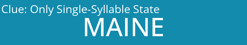 Only Single-Syllable State