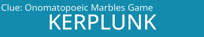Onomatopoeic Marbles Game